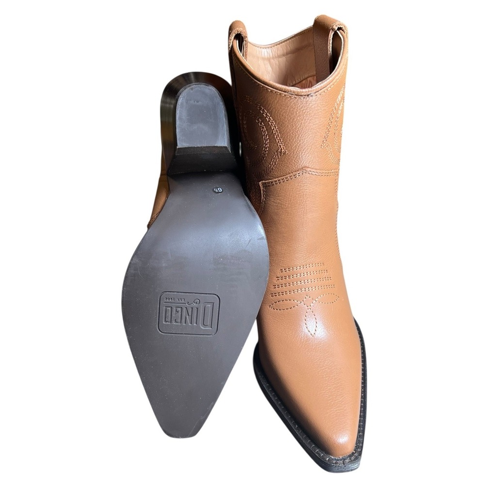 Dingo Pretty N Prissy Camel leather‎ Women's Western Cowboy Boots Size 6.5 NEW - Picture 12 of 16
